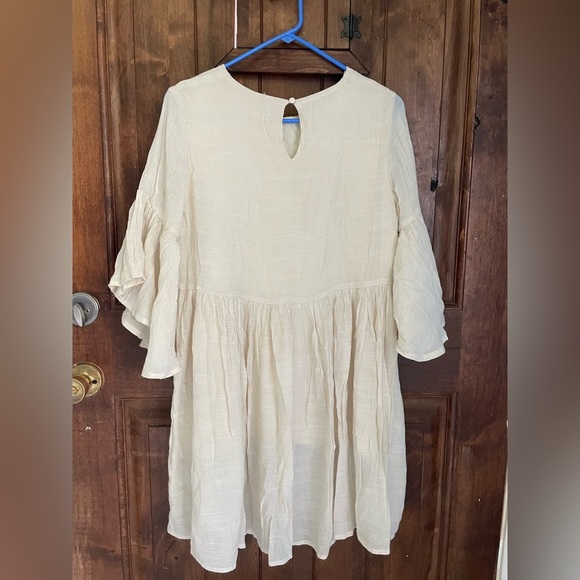 Umgee Cream Dress with Colorful Embroidery - Picture 7 of 7